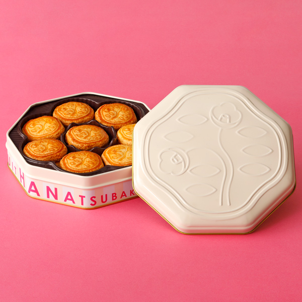 花椿ビスケット24枚入限定缶 クラシックアイボリー