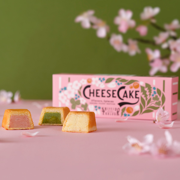 チーズケーキ３種各１個⼊（さくら・プレーン・抹茶）
