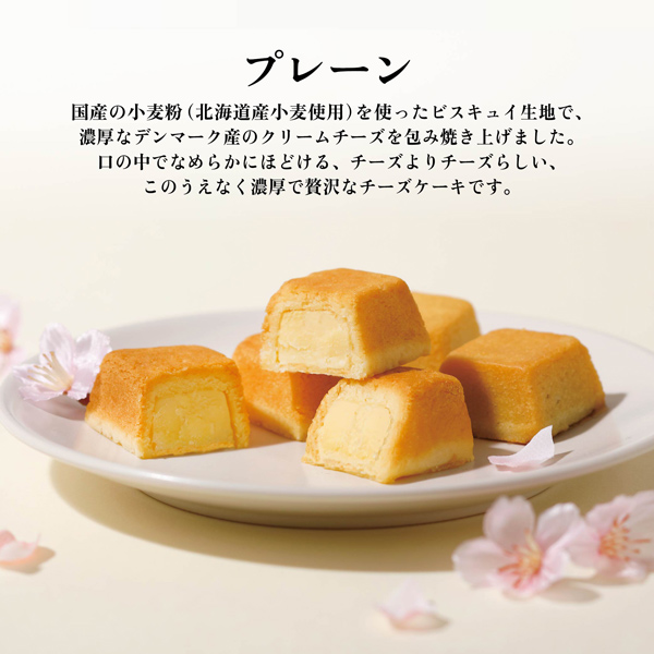 チーズケーキ3種 各2個⼊（さくら・プレーン・抹茶）│チーズケーキ