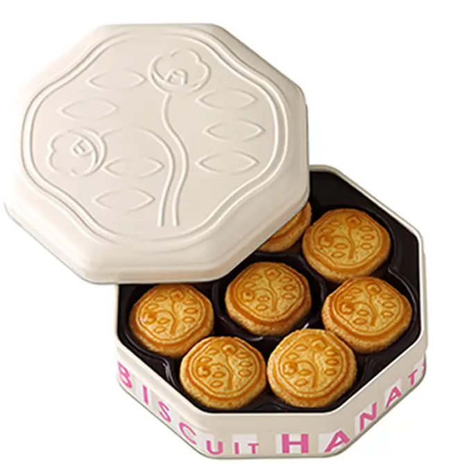 花椿ビスケット24枚入限定缶 クラシックアイボリー